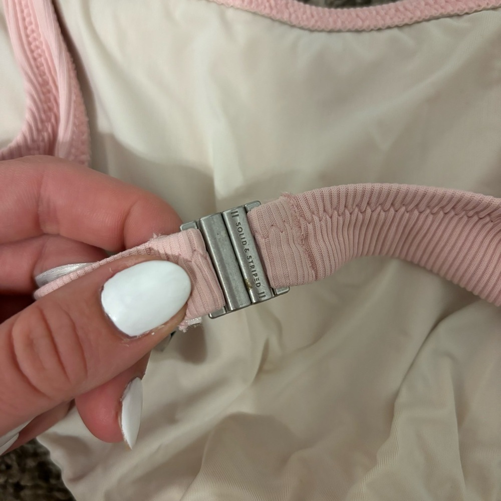 Solid & Striped Bailey One Piece Pale Pink Swimsuit - Picture 10 of 13